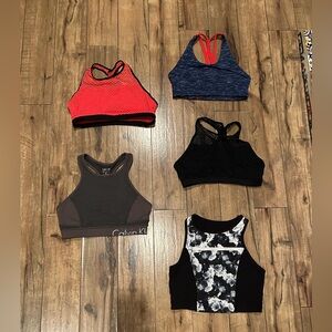Lot of sports bras. Betsy Johnson, Ck Performance, Marika. Size M